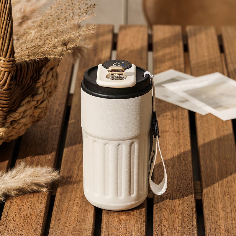 Smart Digital Thermal Bottle Portable Coffee Mug Stainless Steel Water Bottle