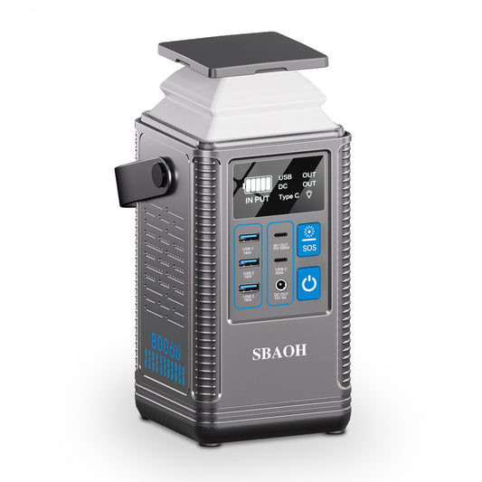 Camping Power Station 296Wh Power Bank 80000mAh Lithium Battery Outdoor Solar Generator USB Port Supply