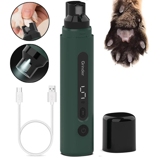 Dog Nail Grinder Electric Pet Nail Trimmers Rechargeable Nail Grinders Super Quiet