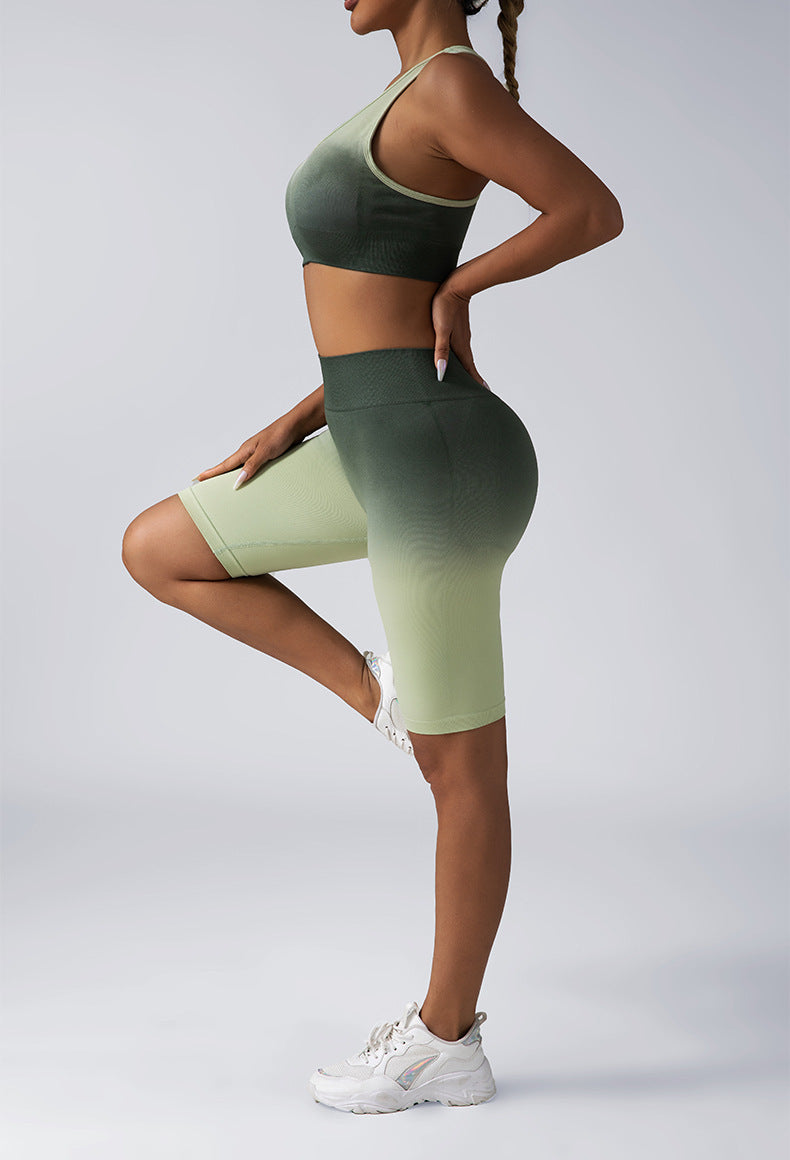 Seamless Sport Bra High Waist Yoga Leggings Sets