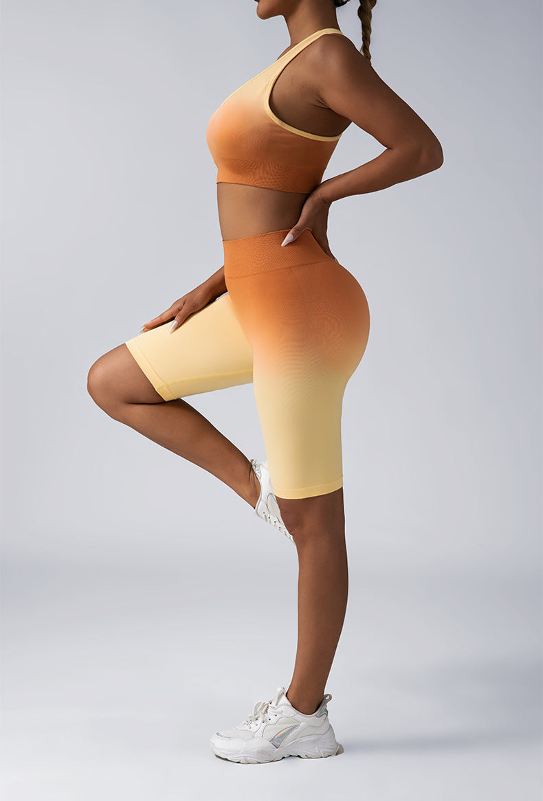 Seamless Sport Bra High Waist Yoga Leggings Sets