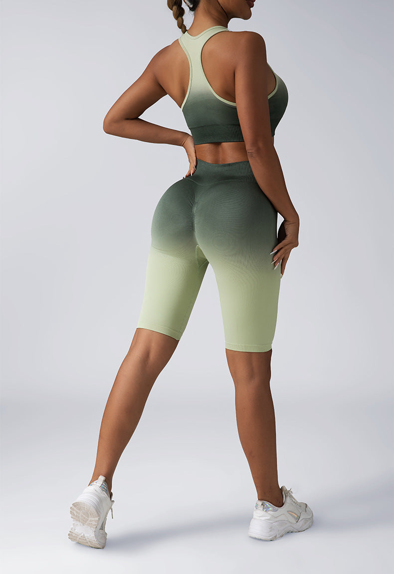Seamless Sport Bra High Waist Yoga Leggings Sets