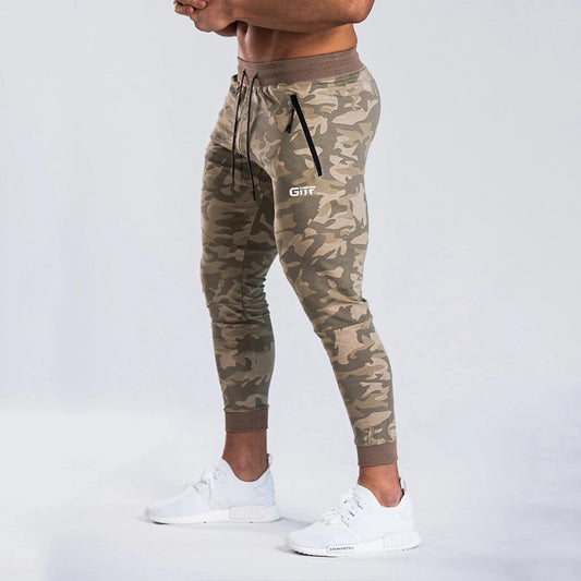 Camouflage Quick Drying Jogging Pencil Bodybuilding Trousers Running Pants Men