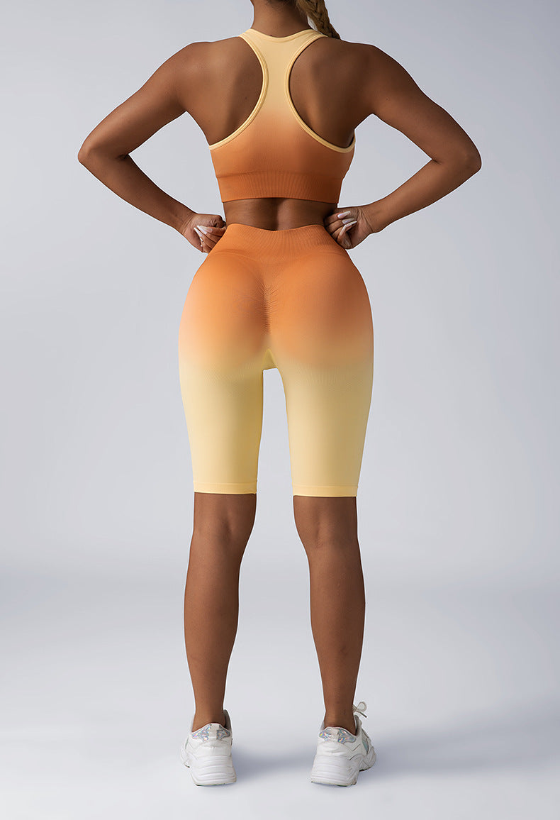 Seamless Sport Bra High Waist Yoga Leggings Sets