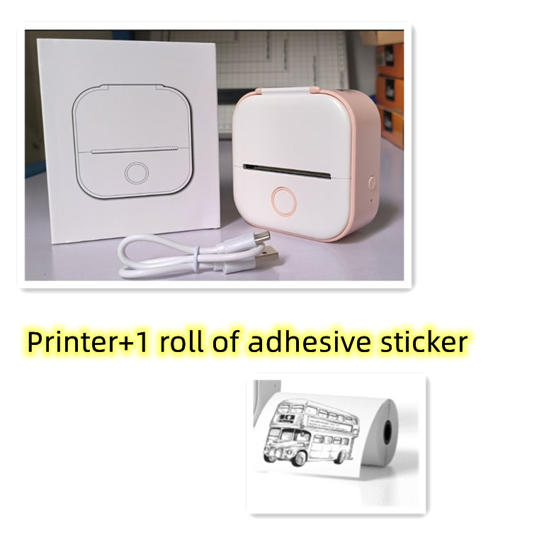 Portable Mini Thermal Label Printer Home Photo Printer Student Wrong Question Printer Bluetooth-compatible