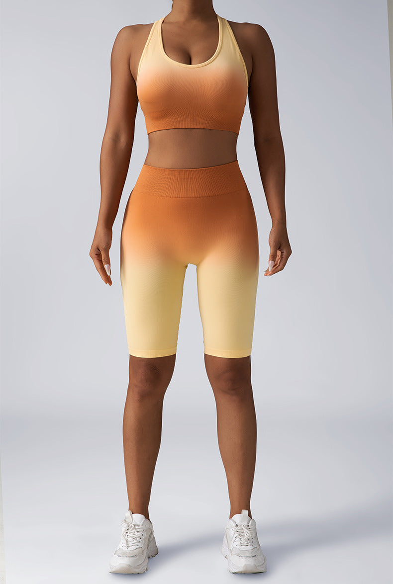 Seamless Sport Bra High Waist Yoga Leggings Sets