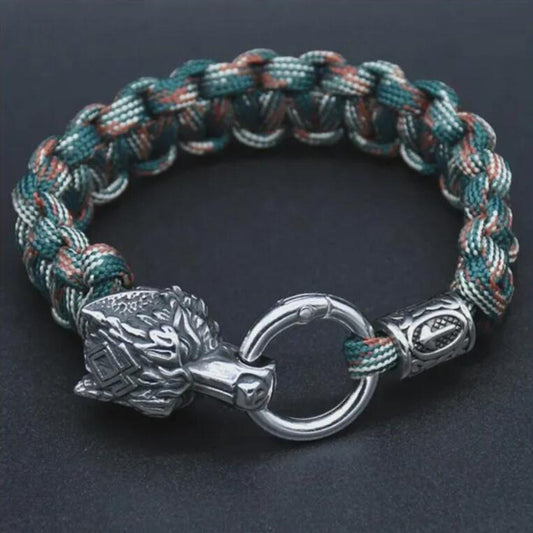 Stainless Steel Wolf Head Bracelet