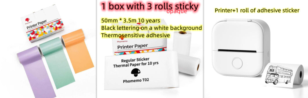 Portable Mini Thermal Label Printer Home Photo Printer Student Wrong Question Printer Bluetooth-compatible