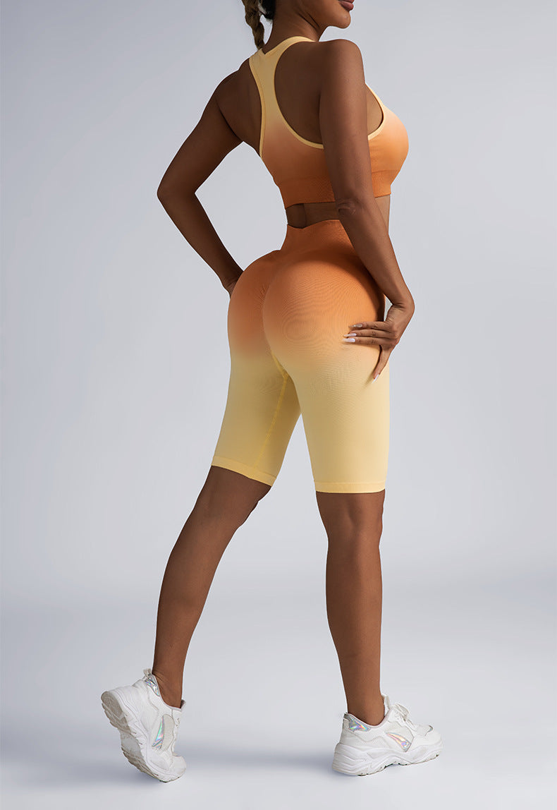 Seamless Sport Bra High Waist Yoga Leggings Sets