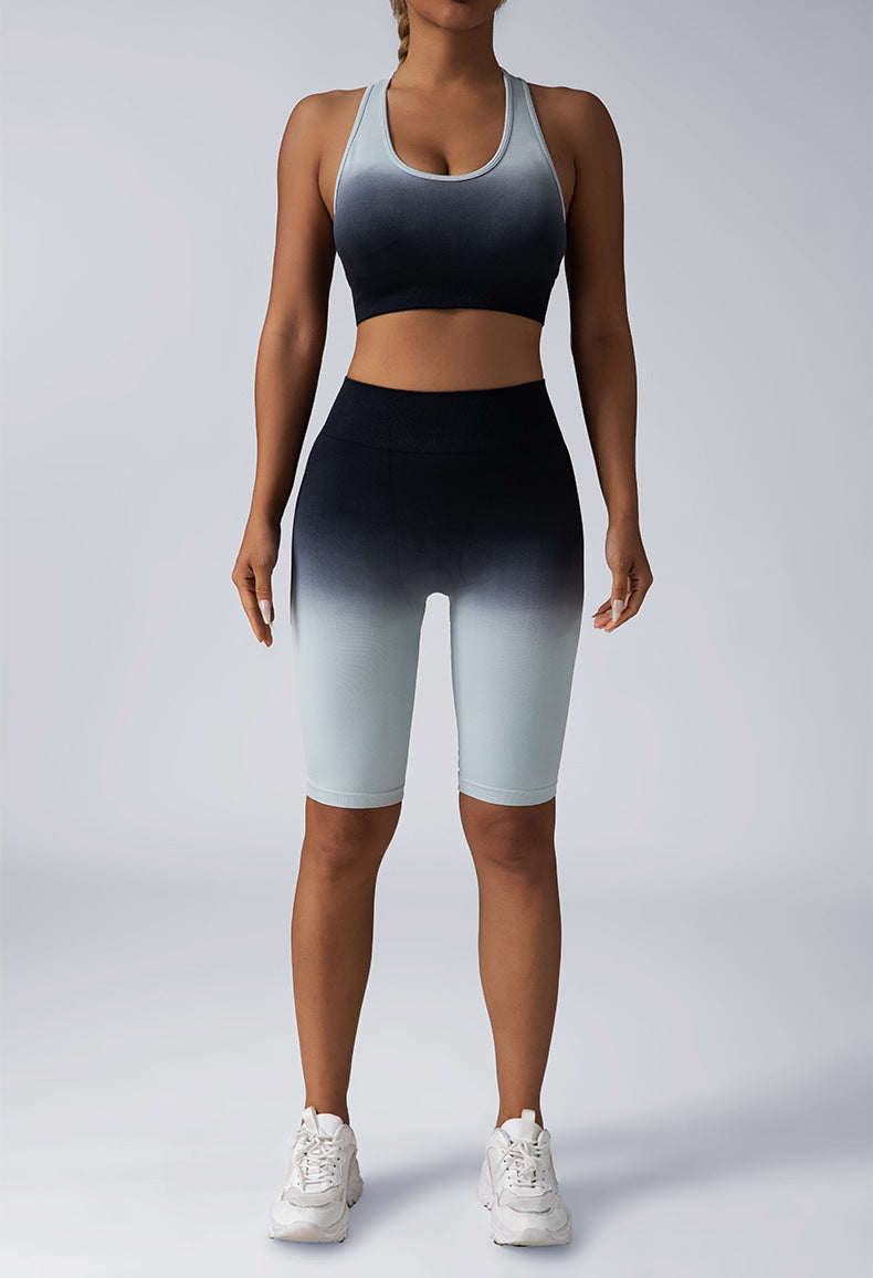 Seamless Sport Bra High Waist Yoga Leggings Sets
