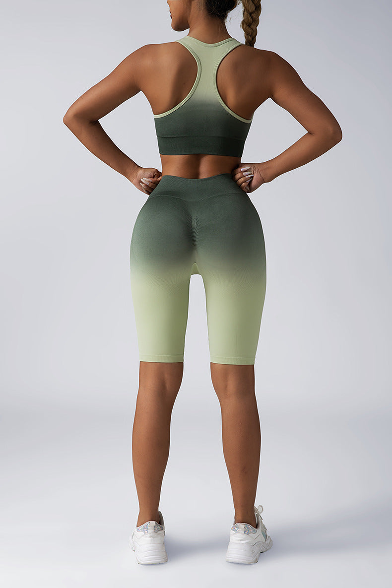 Seamless Sport Bra High Waist Yoga Leggings Sets