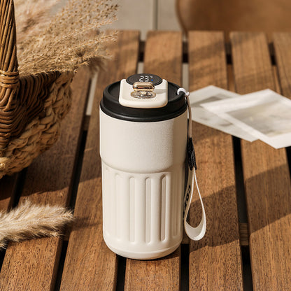 Smart Digital Thermal Bottle Portable Coffee Mug Stainless Steel Water Bottle
