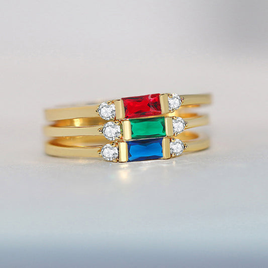 Geometric Engagement Ring