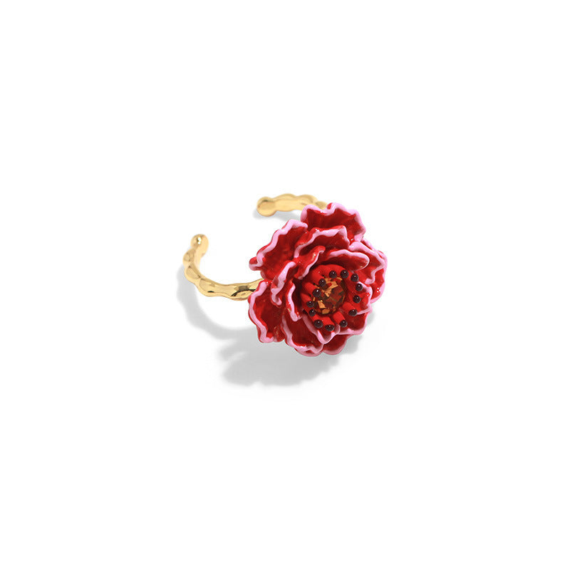 Grape Manor Peach Flower Ring