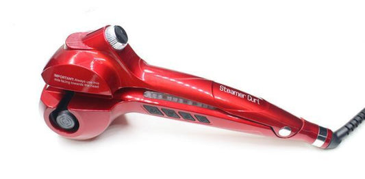 Professional ceramic hair steam curling iron