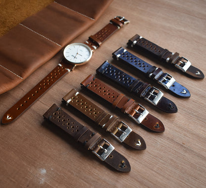 Leather strap Crazy horse leather handmade strap