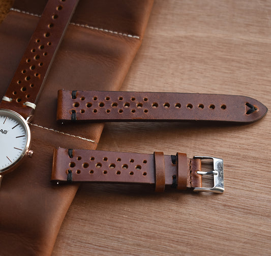 Leather strap Crazy horse leather handmade strap