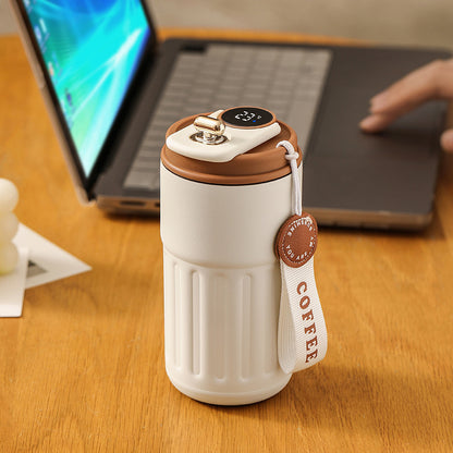 Smart Digital Thermal Bottle Portable Coffee Mug Stainless Steel Water Bottle