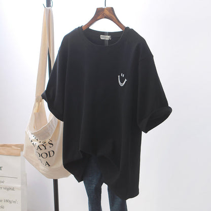 White Loose Short-sleeved T-Shirt