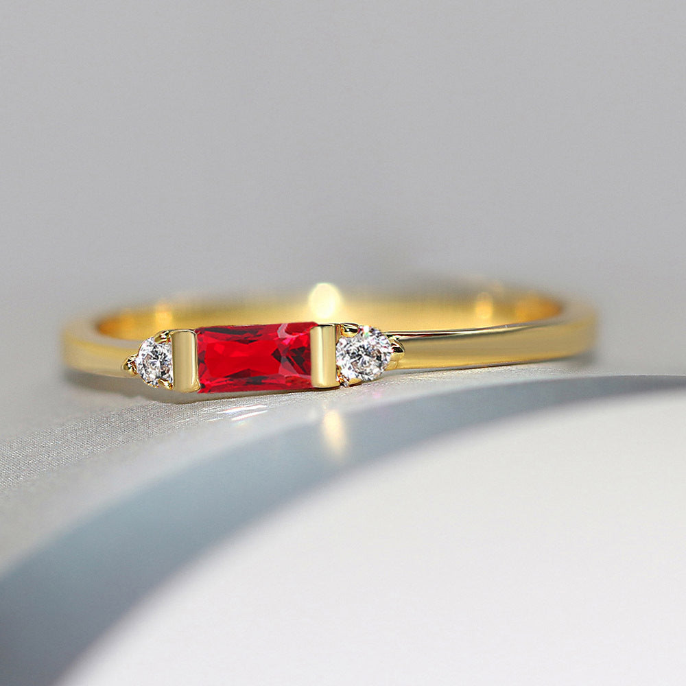 Geometric Engagement Ring