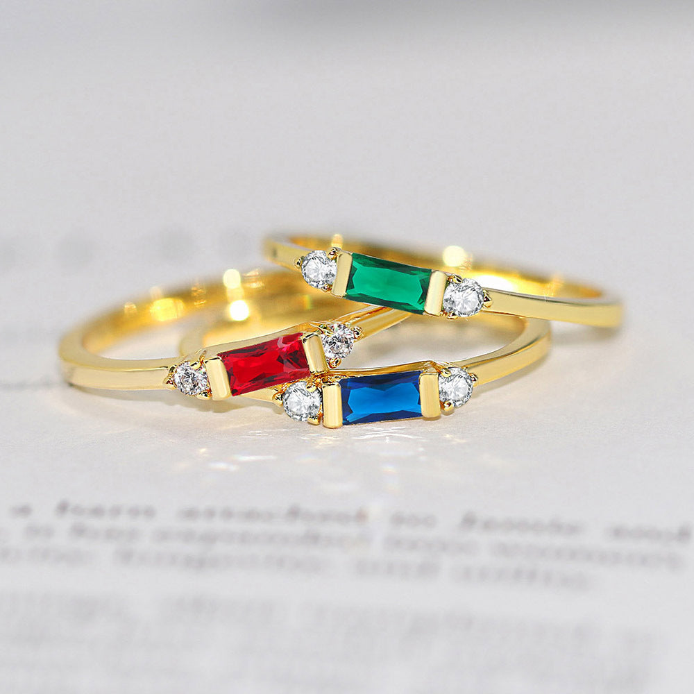 Geometric Engagement Ring