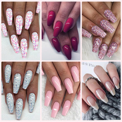 Multi-color mixed nail