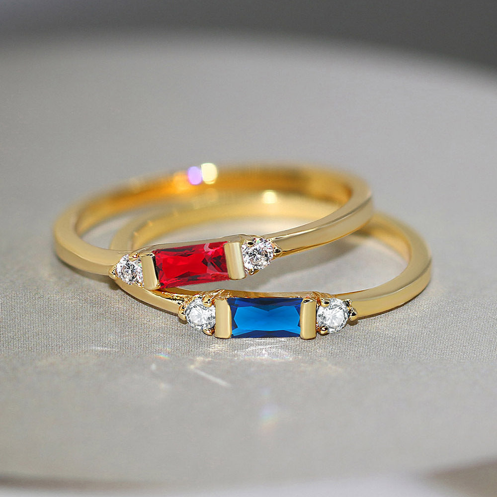 Geometric Engagement Ring