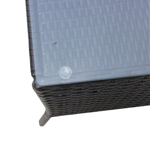 4 PC Rattan Patio Furniture Set Outdoor