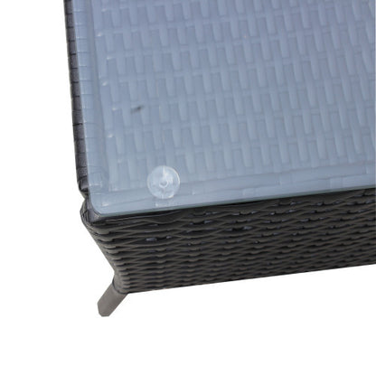 4 PC Rattan Patio Furniture Set Outdoor