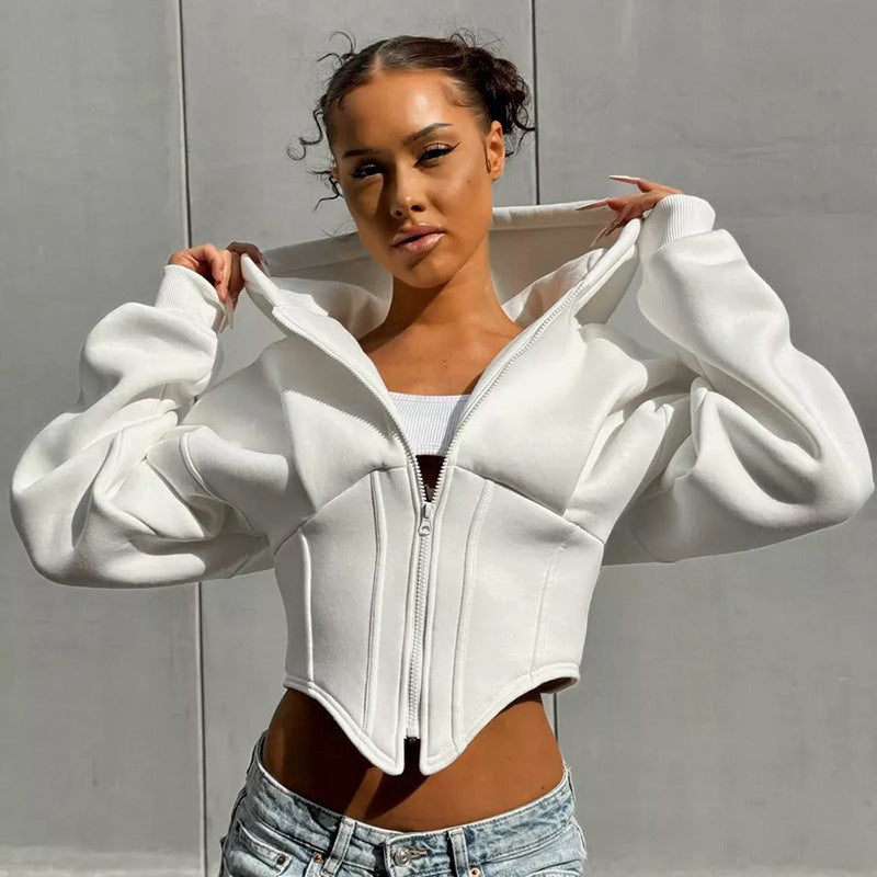Zipper Hoodie Cardigan Y2K Ins Fashion Street Long Sleeve