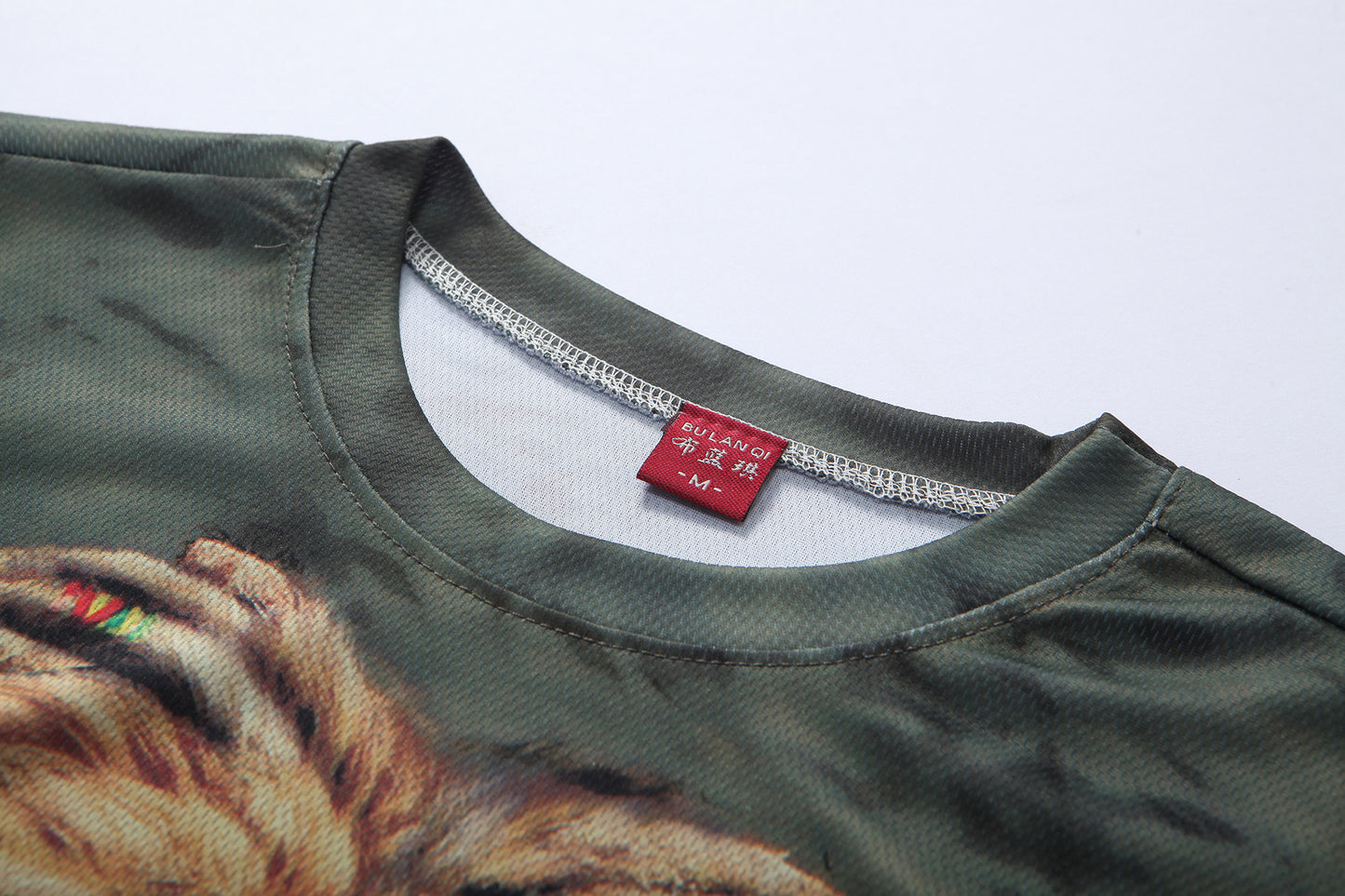 2015 European and American fashion in summer 3D printing lions male short sleeved T-shirt 3D T-shirt wholesale