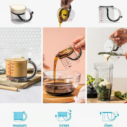 One-piece Adjustable Measuring Cup