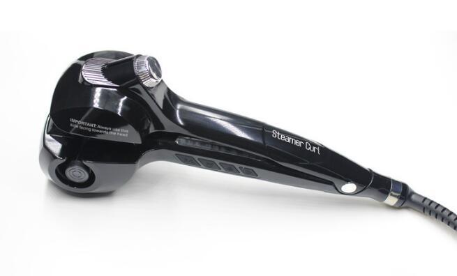 Professional ceramic hair steam curling iron
