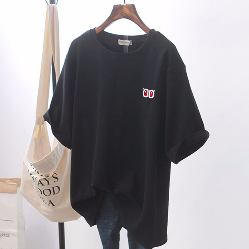 White Loose Short-sleeved T-Shirt