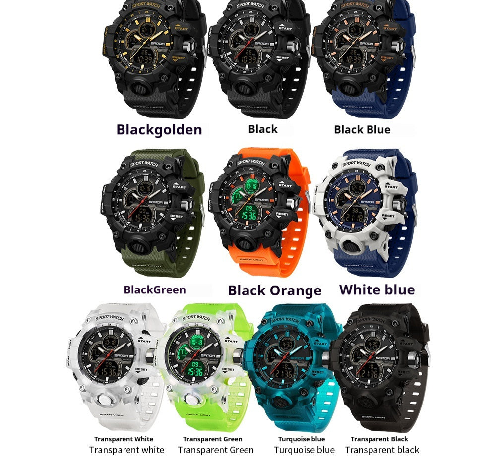 Student Fashion Sports Waterproof Electronic Watch