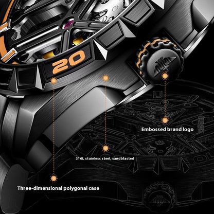 Sports Automatic Men's Mechanical Waterproof Watch