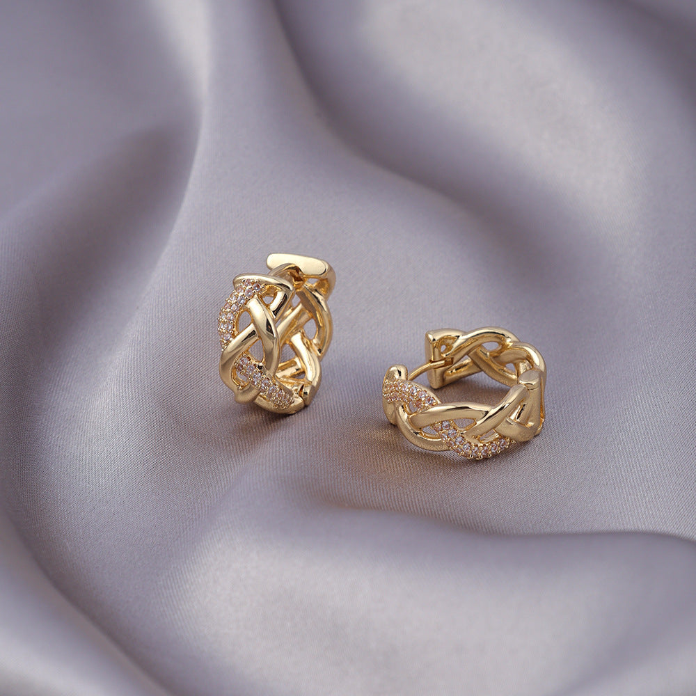 Micro Zircon Stud Earrings
