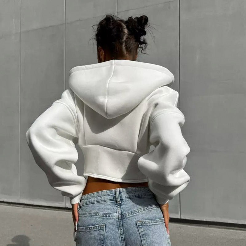 Zipper Hoodie Cardigan Y2K Ins Fashion Street Long Sleeve