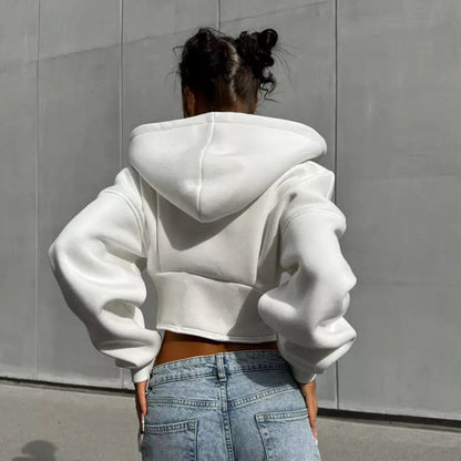 Zipper Hoodie Cardigan Y2K Ins Fashion Street Long Sleeve