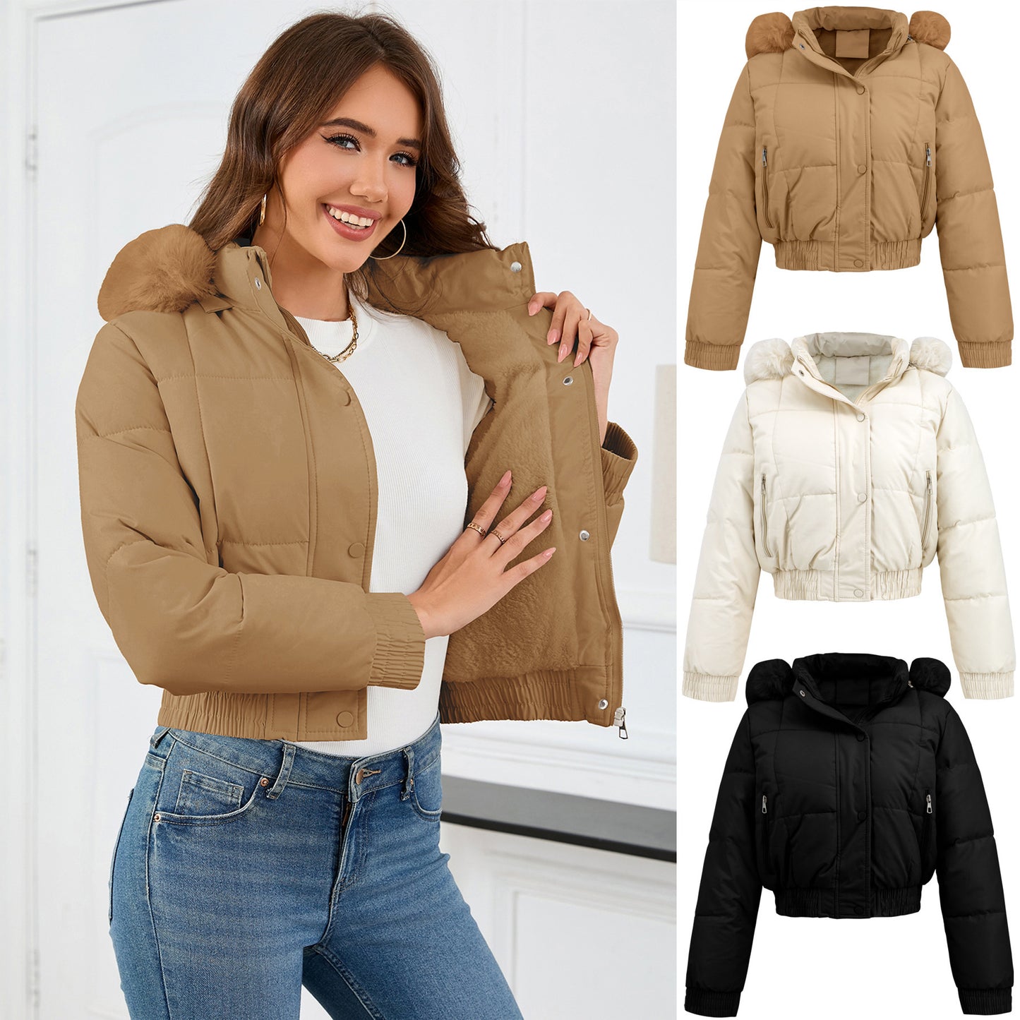 Casual Thickening Cotton-padded Jacket