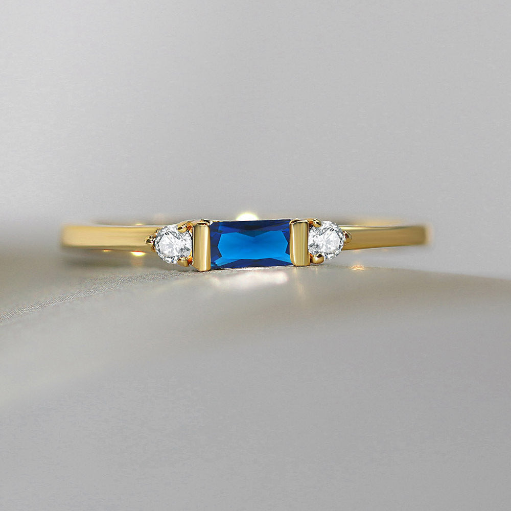 Geometric Engagement Ring