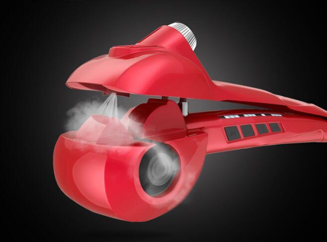 Professional ceramic hair steam curling iron