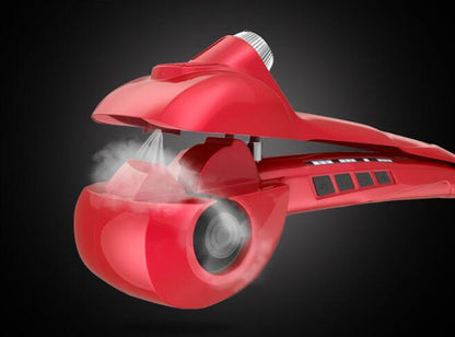 Professional ceramic hair steam curling iron