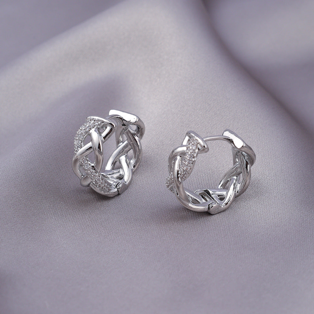 Micro Zircon Stud Earrings