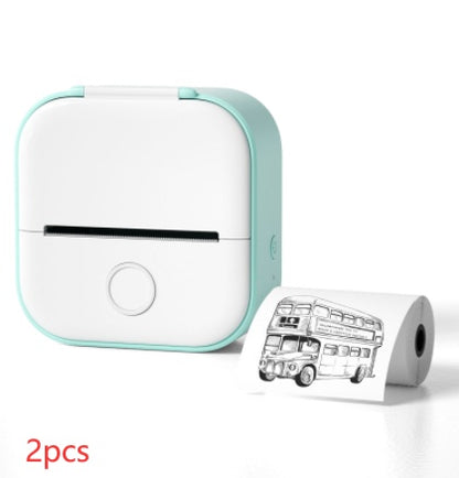 Portable Mini Thermal Label Printer Home Photo Printer Student Wrong Question Printer Bluetooth-compatible