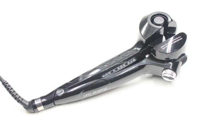 Professional ceramic hair steam curling iron
