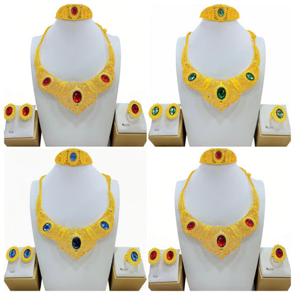Women's Fashionable Golden New Jewelry Set