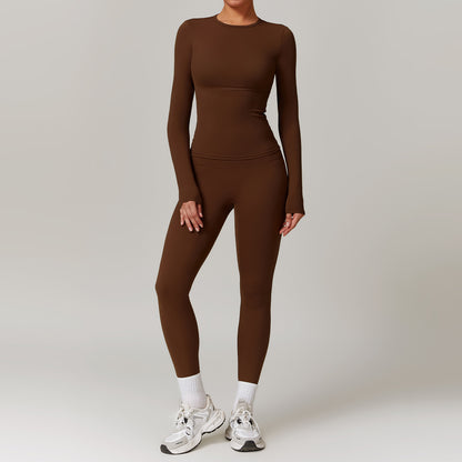 Tight-fitting Brushed Yoga Suit