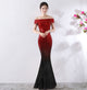 Red with black
