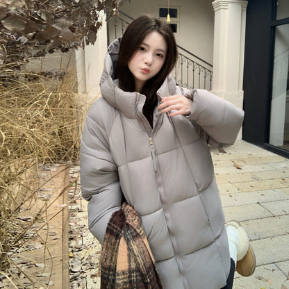 Cotton-padded Mid-length Thickened Down Cotton Jacket